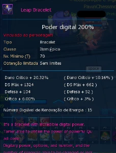 Conta Ladmo bem adiantada com iten  AOX - Digimon Masters Online