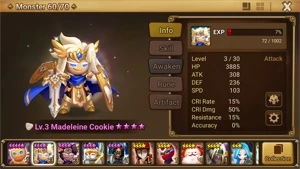 REROLL SUMMONERS WAR GLOBAL LVL10 COM MADELEINE LIGHT E DARK