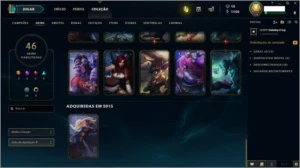 Conta League of Legends Ouro 1 46 Skins LOL