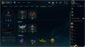Conta PLATINA 3 com 118 skins!! - League of Legends LOL