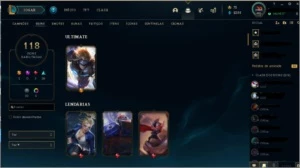 Conta PLATINA 3 com 118 skins!! - League of Legends LOL