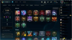 Conta PLATINA 3 com 118 skins!! - League of Legends LOL