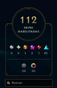 Conta De League Of Legends  112 Skins Mmr De Mestre LOL