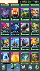 CLASH ROYALE 11 LENDÁRIAS LEVEL 10 QUASSE 11 3345 TROFEUS