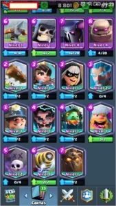 CLASH ROYALE 11 LENDÁRIAS LEVEL 10 QUASSE 11 3345 TROFEUS
