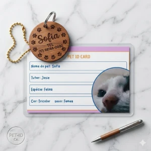 Kit Pet Personalizado com RG e Plaquinha