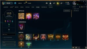 Conta diamante com mais de 120 champs, 79 skins - League of Legends LOL