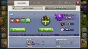 CLASH OF CLANS CV 10 quase full 10 mil gemas