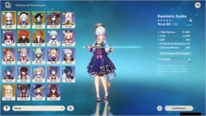 Conta Genshin - Diluc C2, Tartaglia C1, Ayaka, Mona C1 +MORE - Genshin Impact