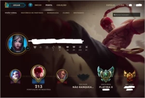 CONTA PLATINA 2, POUCOS JOGOS E MUITAS SKINS. - League of Legends LOL