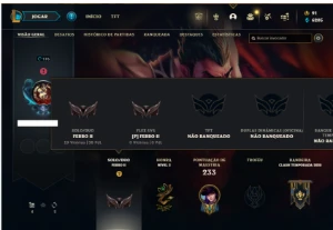Ferro 2 com 90 Champs e 159 Skins ( MAIN ADC ) - League of Legends LOL