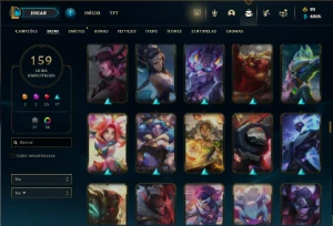 Ferro 2 com 90 Champs e 159 Skins ( MAIN ADC ) - League of Legends LOL