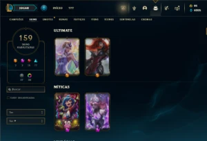 Ferro 2 com 90 Champs e 159 Skins ( MAIN ADC ) - League of Legends LOL