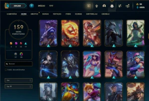 Ferro 2 com 90 Champs e 159 Skins ( MAIN ADC ) - League of Legends LOL