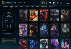 Ferro 2 com 90 Champs e 159 Skins ( MAIN ADC ) - League of Legends LOL