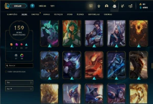 Ferro 2 com 90 Champs e 159 Skins ( MAIN ADC ) - League of Legends LOL