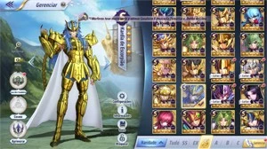 Vendo Conta SSA com todos os personagens - Saint Seiya Awakening