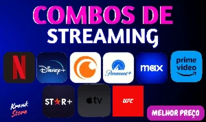 Combo Hbo Max, Disney Plus , Netflix, Prime Video, Paramount - Premium