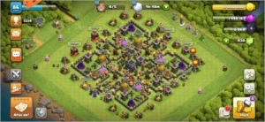 Conta Clash of clans cv9 full