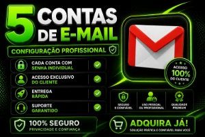 Contas Gmail's | Entrega Automática [5 Contas] - Assinaturas e Premium