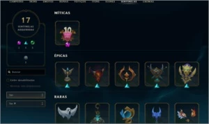 CONTALOL-232 Skins,113 Emotes,243 Ícones,17 icones,43 cromas - League of Legends