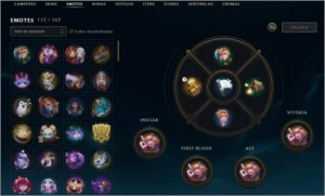 CONTALOL-232 Skins,113 Emotes,243 Ícones,17 icones,43 cromas - League of Legends