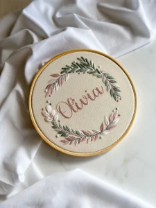 Bastidor Bordado Personalizado com Nome