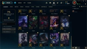 Conta lol diamante 3 lvl 59, skin ultimate + 6 skins - League of Legends