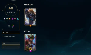 Conta LoL Nível 115 – 48 Skins Ultimate + Mítica + Lendária - League of Legends