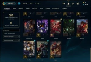 CONTA PLAT2 LOL - League of Legends