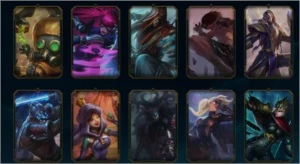 CONTA LOL GOLD 1 S10 124 CHAMPS 57 SKINS LVL 216 - League of Legends