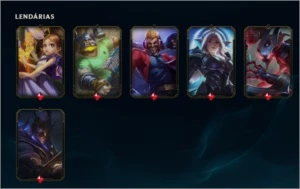 CONTA LOL GOLD 1 S10 124 CHAMPS 57 SKINS LVL 216 - League of Legends
