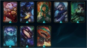 CONTA LOL GOLD 1 S10 124 CHAMPS 57 SKINS LVL 216 - League of Legends