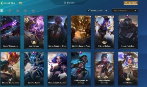 Mestre / 65 Skins / 500 Essência Laranja / Todos os Campeões - League of Legends: Wild Rift LOL WR