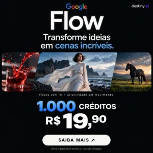 1.000 Créditos Google Flow | 30 Dias | Privado | Veo 3.1 - Inteligência Artificial