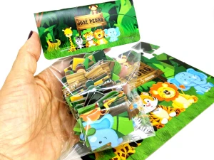 Quebra-cabeça Safari Personalizado 28 x 19 cm - Artesanato e Personalizados