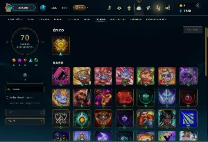 Unranked com 40 Champs e 15 Skins - League of Legends LOL