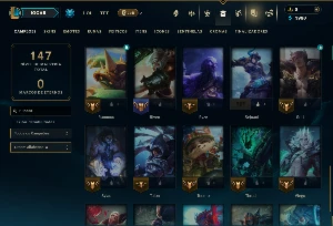 Unranked com 40 Champs e 15 Skins - League of Legends LOL