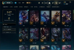 Unranked com 40 Champs e 15 Skins - League of Legends LOL