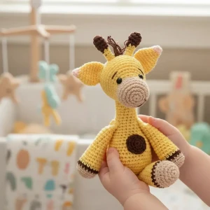 Amigurumi Girafinha Clássica Quarto de Bebê - Artesanato e Personalizados