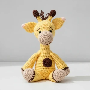 Amigurumi Girafinha Clássica Quarto de Bebê - Artesanato e Personalizados