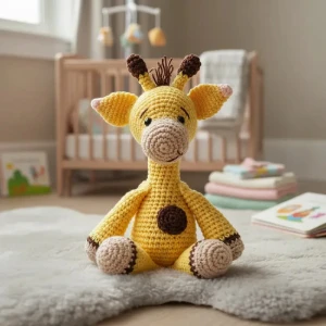 Amigurumi Girafinha Clássica Quarto de Bebê - Artesanato e Personalizados
