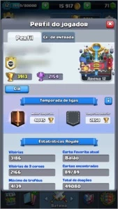 Conta Clash Royale Todas As Cartas Xp12