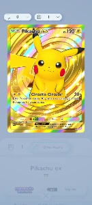 Pokemon tcg com pikachu dourado