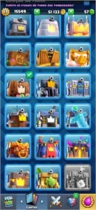CLASH ROYALE NÍVEL 13 COM 56 CARTAS FULL 16 SKINS 64 EMOTES