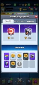 CLASH ROYALE NÍVEL 13 COM 56 CARTAS FULL 16 SKINS 64 EMOTES
