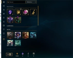 Conta platina 4 60%winrate - League of Legends LOL