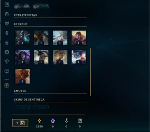 Conta platina 4 60%winrate - League of Legends LOL