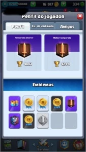 Conta Clash Royale nível 11, 4031 troféus. +300 gemas