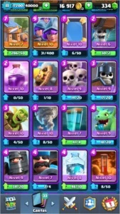 Conta Clash Royale nível 11, 4031 troféus. +300 gemas